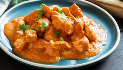 Pollo al latte di cocco e curry