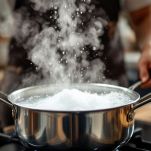 acqua bollente per i pretzel