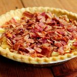 Quiche al brie e pancetta