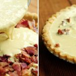 Quiche al brie e pancetta