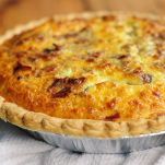 Quiche al brie e pancetta