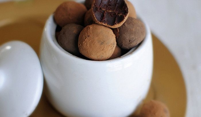 Tartufi al cioccolato fondente