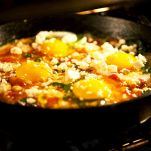 Uova al cavolo e feta