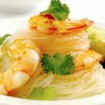 Vermicelli di riso con gamberi e coriandolo