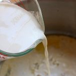 Zuppa di cime di rapa e formaggio