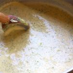 Zuppa di cime di rapa e formaggio