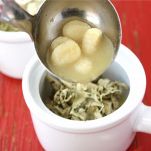 Zuppa di gnocchi e pesto