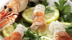 Code di scampi al limone