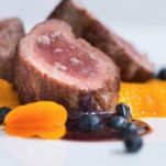 Filetto di cinghiale con purè di zucca