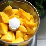 Gelato allo yogurt e mango