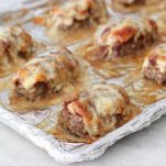 Polpette con cipolle e formaggio