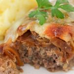 Polpette con cipolle e formaggio