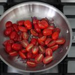 Sauté di fagiolini, piselli e pomodorini