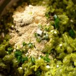 Schiacciata alla crema di piselli