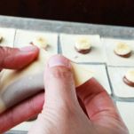 Wonton di banana e Nutella