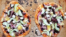 Pizza greca all'agnello