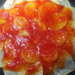 Pizza margherita di patate