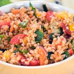 Bulgur con verdure saltate
