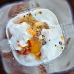 Frappè di pesca al miele e datteri