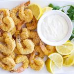 Gamberetti in crosta con salsa aioli