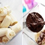 Gelato alla banana e Nutella