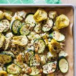Insalata di carciofi, zucchini e cavolfiori arrostiti