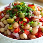 Insalata di fagioli con vinaigrette