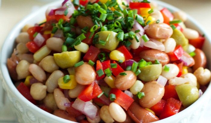 Insalata di fagioli con vinaigrette