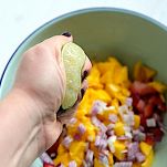 Insalata di fragole e mango