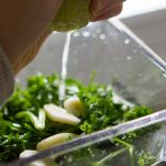 Insalata di lattuga e funghi