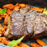 Manzo arrosto con carote