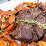 Manzo arrosto con carote