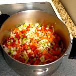 Minestra di riso con i peperoni