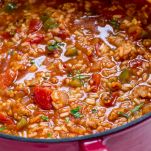 Minestra di riso con i peperoni