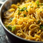 Pasta funghi e pancetta