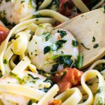 Pasta rucola pomodorini e gamberetti