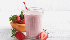 Frapp&egrave; banane e fragole