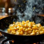 I primi ingredienti nel wok