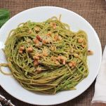 Spaghetti con pesto di carciofi