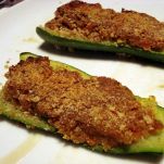 Zucchine ripiene di seitan