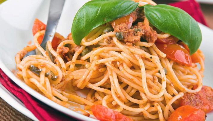 Spaghetti con tonno