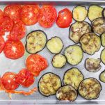 Caprese con melanzane arrostite