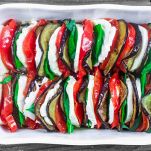 Caprese con melanzane arrostite