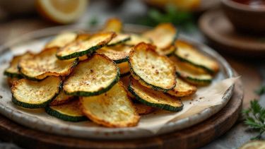 Chips di zucchine croccanti