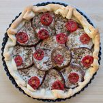 Crostata di melanzane sfornata