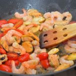 Farfalle alle cozze e gamberi