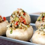 Funghi farciti alle zucchine