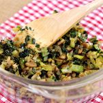 Funghi farciti alle zucchine