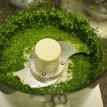 Fusilli al pesto di zucchine e salmone