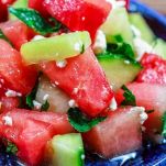 Insalata di cocomero e cetrioli